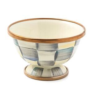 Mackenzie-Childs Sterling Check Little Sugar Bowl NEW
